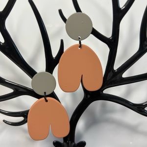 Handmade Polymer Clay Statement Earrings